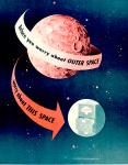 cs-6636-021.jpg -The moon in outer space, glowing red. File cabinet with the word "CLOSED" sits below it. Caption reads, "Before you worry about OUTER SPACE, worry about THIS SPACE" (referring to the filing cabinet).


