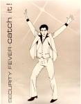 cx-10260-003.jpg - Cartoon disco dancer striking a pose. Caption reads, "Security fever, catch it!"

