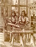 cx-7496-010.jpg-Two mediaeval printers working, with caption: Do you have the need to know?