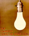 cx-8565-002.jpg-A picture of a light bulb switched on.  The caption reads, "Let security light up your life."

